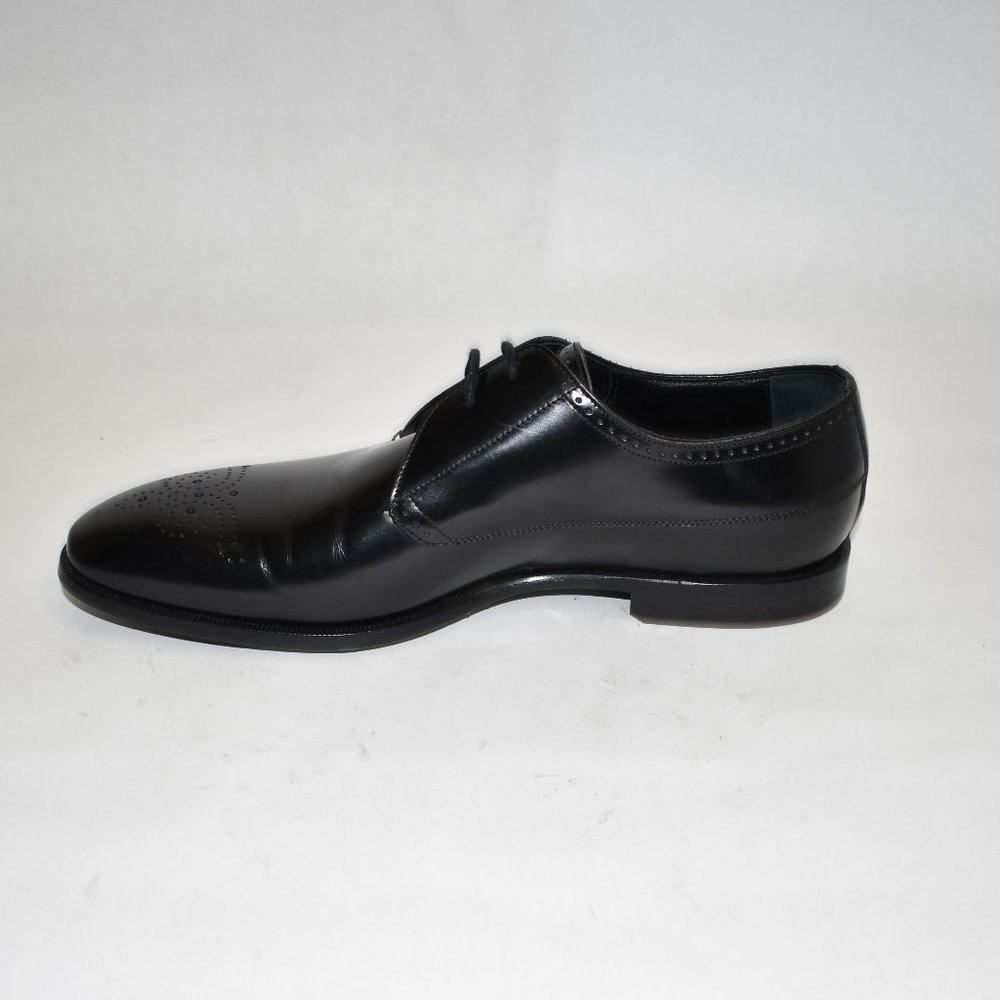 Burberry Cranbrook Derby Black Leather Size 8 - Picture 4 of 9